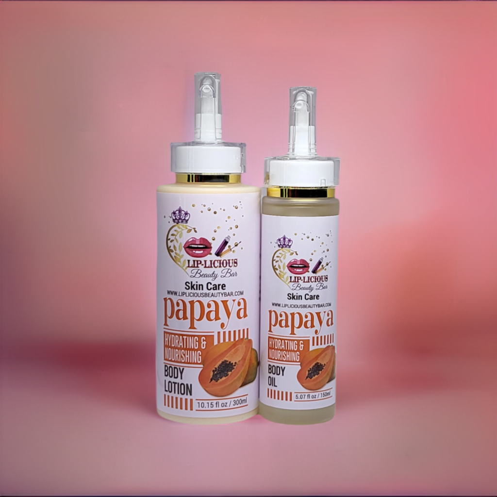 PAPAYA BODY   LOTION AND OIL SET