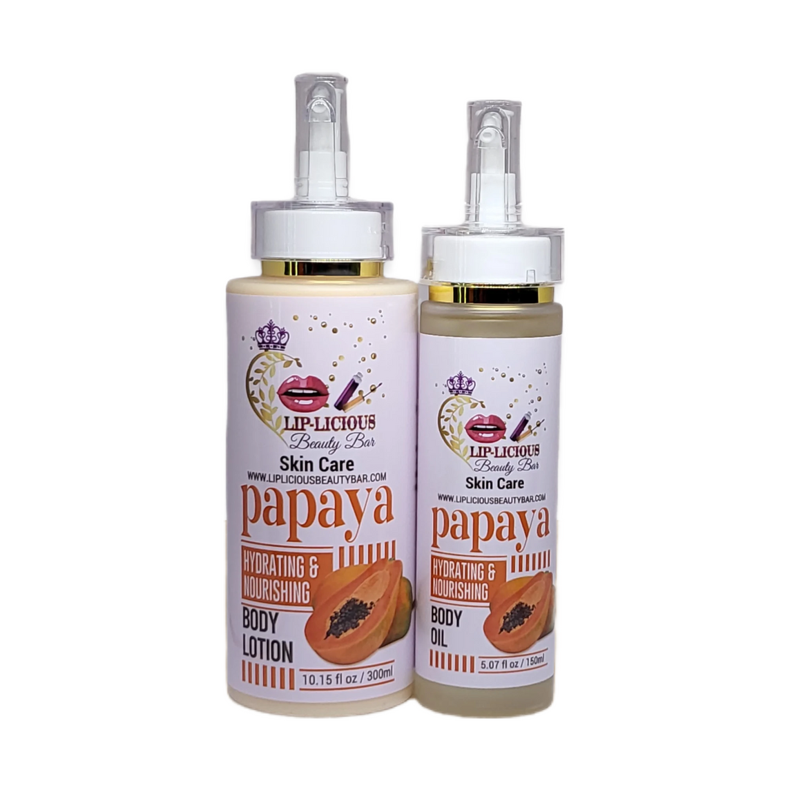 PAPAYA BODY   LOTION AND OIL SET